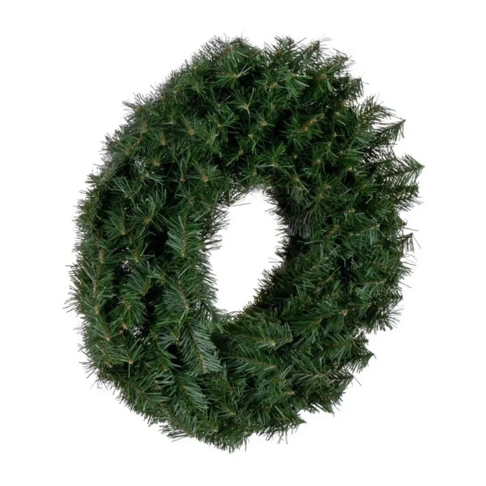 Artificial Canadian Pine Wreath Unlit Set of 2, 20”